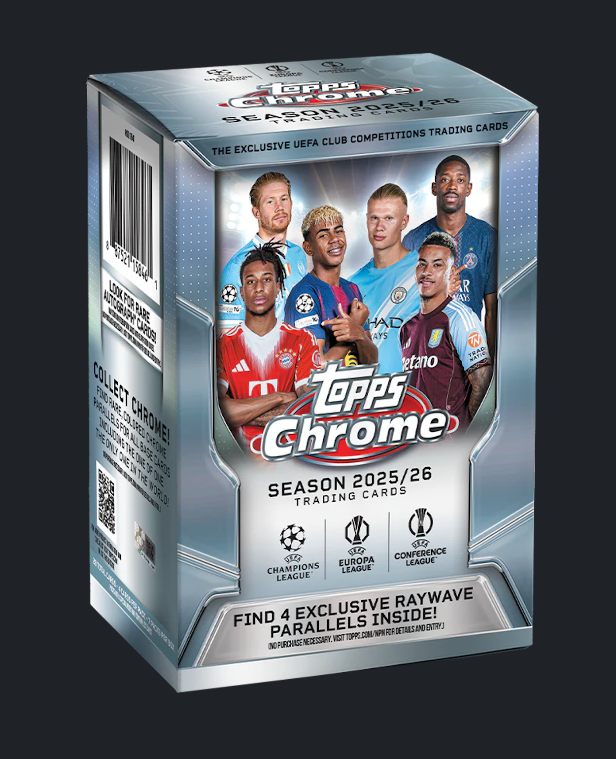 2025-26 Topps Chrome UEFA Club Competitions Soccer Value/Blaster Box